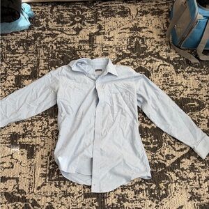 Van Heusen Sky Blue Casual Button-Down Shirt